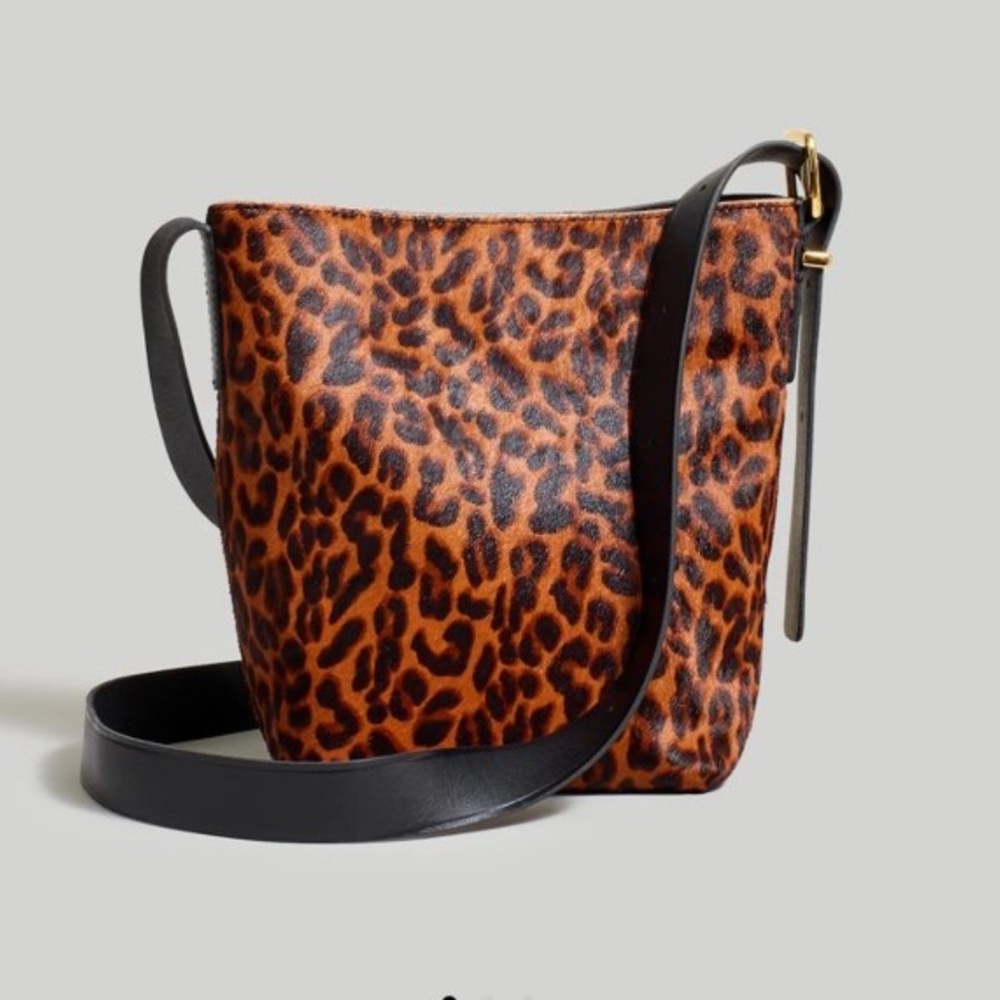 Leopard Print Madewell Mini Bucket Bag